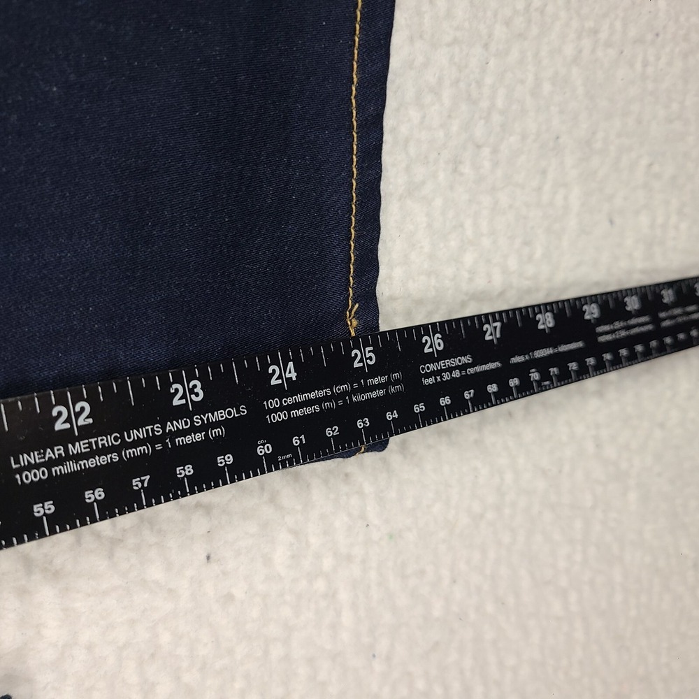 Paige Jeans‎ Womens 29 Blue Skyline Skinny Surface Dark Wash Denim HEMMED - Picture 5 of 14